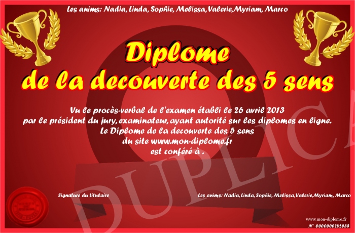 diplome 5 sens